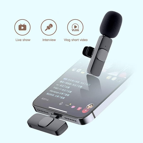 WIRELESS MIC K9 Dual Microphone Mic Plug